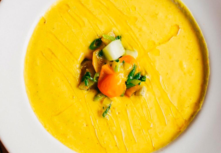 Chilled Yellow Tomato Soup