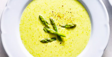 Cream of Asparagus and Zucchini