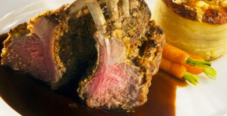 Lamb Chops in a Wine Mustard Sauce