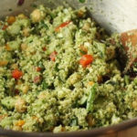 Quinoa Feta Pesto Olives Salad