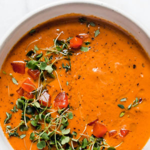 Roasted Tomato and Red Pepper Soup