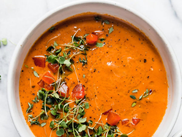Roasted Tomato and Red Pepper Soup