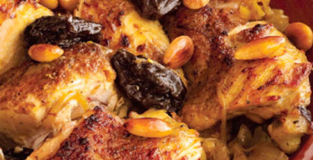 Tajine of Chicken with Prunes and Almonds