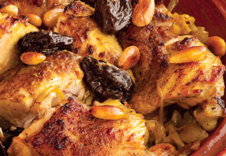 Tajine of Chicken with Prunes and Almonds